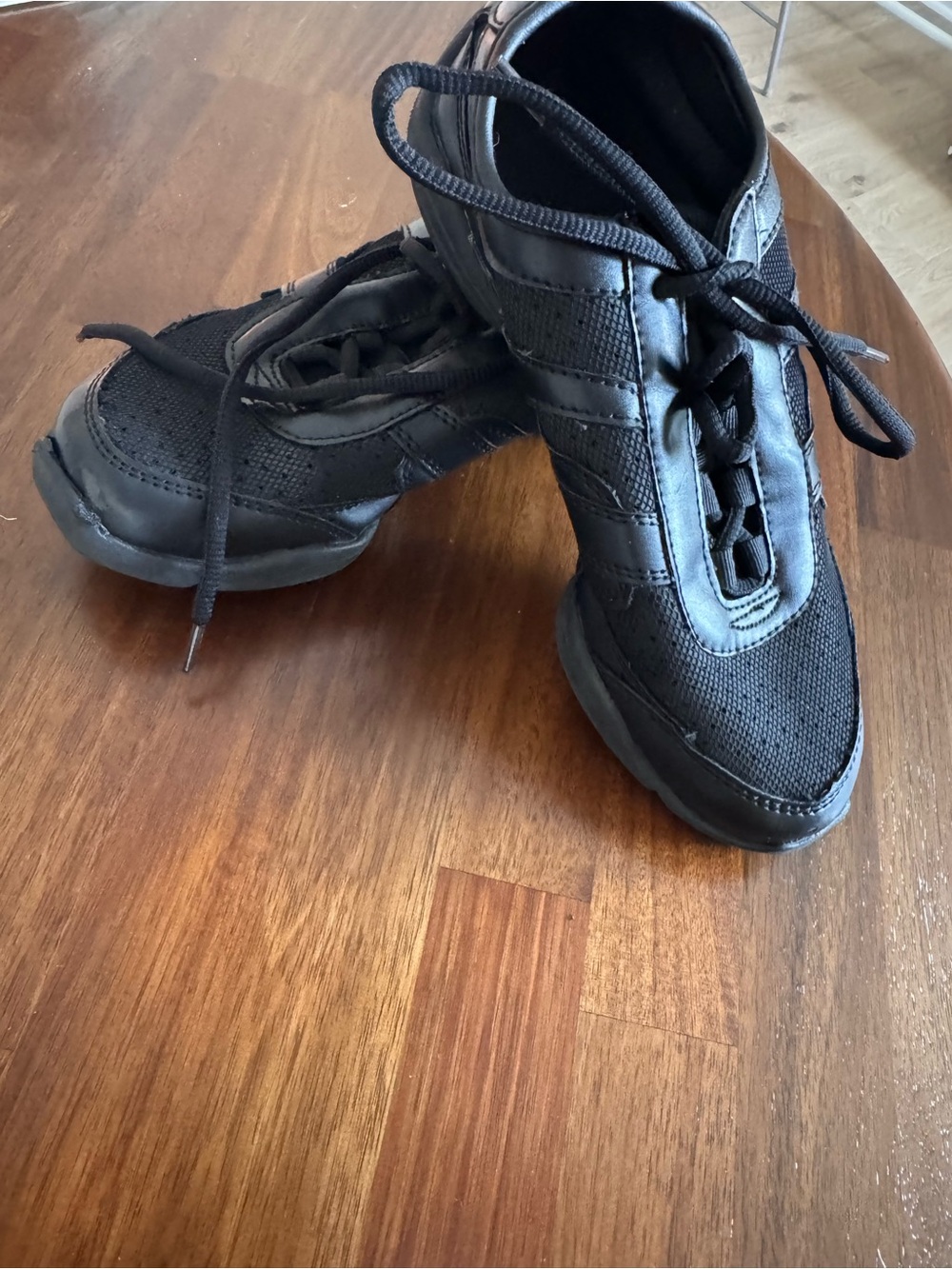 Capezio Black Women's Split Sole Jazz Sneakers